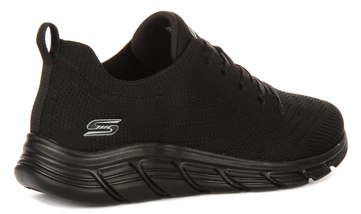 Skechers Bobs Sport Flex In Black For Women