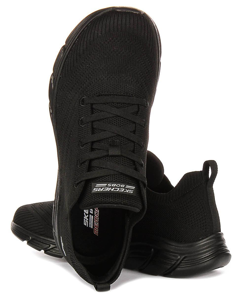 Skechers Bobs Sport Flex In Black For Women