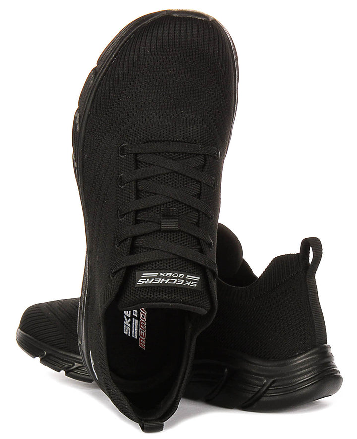 Skechers Bobs Sport Flex In Black For Women