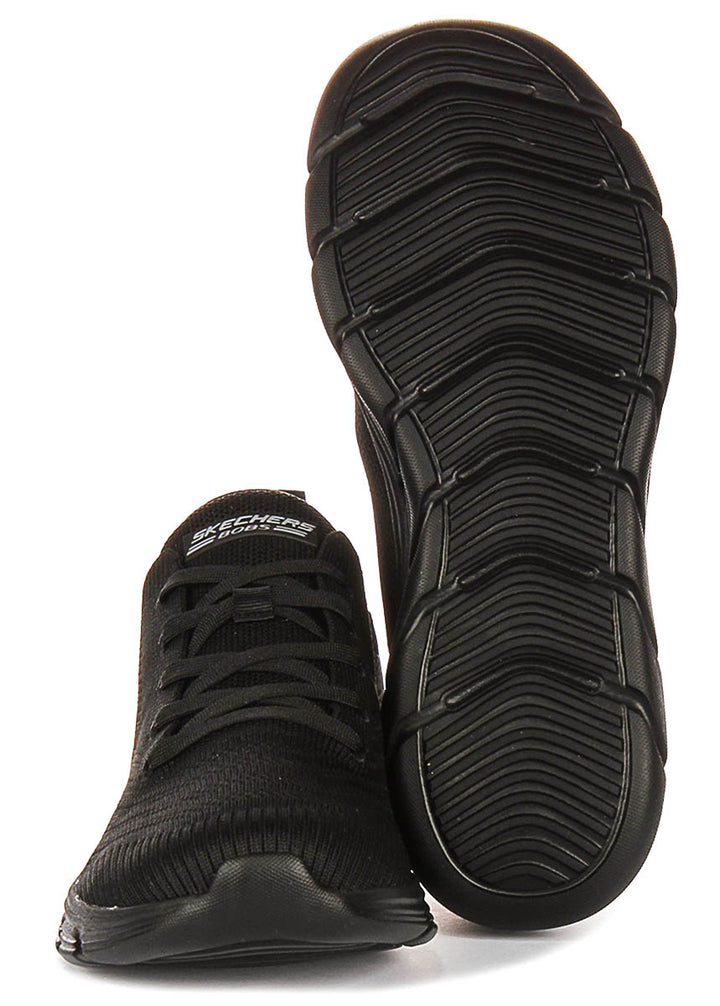 Skechers Bobs Sport Flex In Black For Women