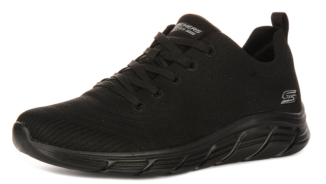 Skechers Bobs Sport Flex In Black For Women