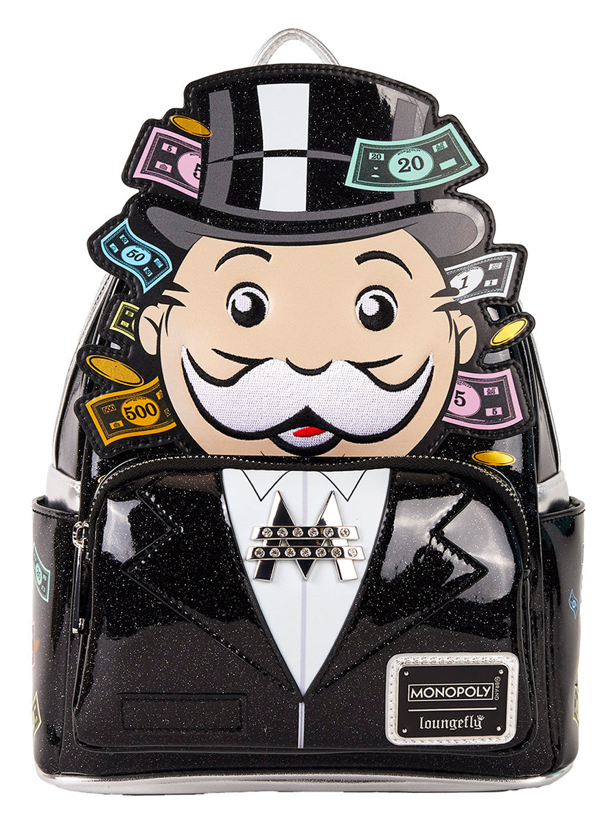 Loungefly Monopoly Backpack In Black