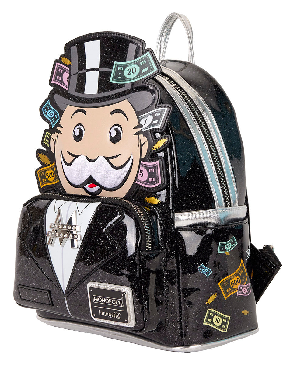 Loungefly Monopoly Backpack In Black