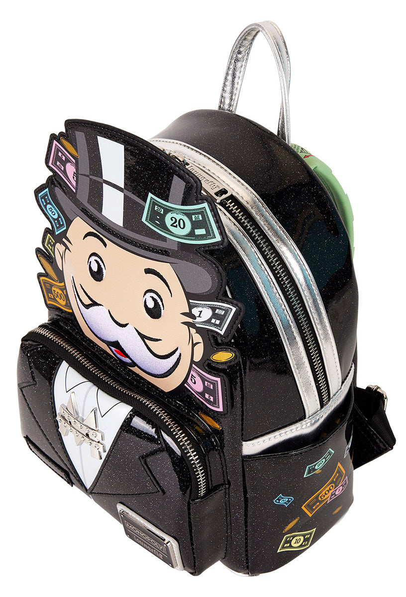 Loungefly Monopoly Backpack In Black