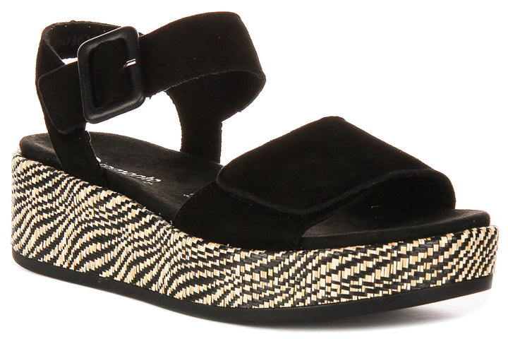 Remonte D1N54-02 Sandals In Black For Women