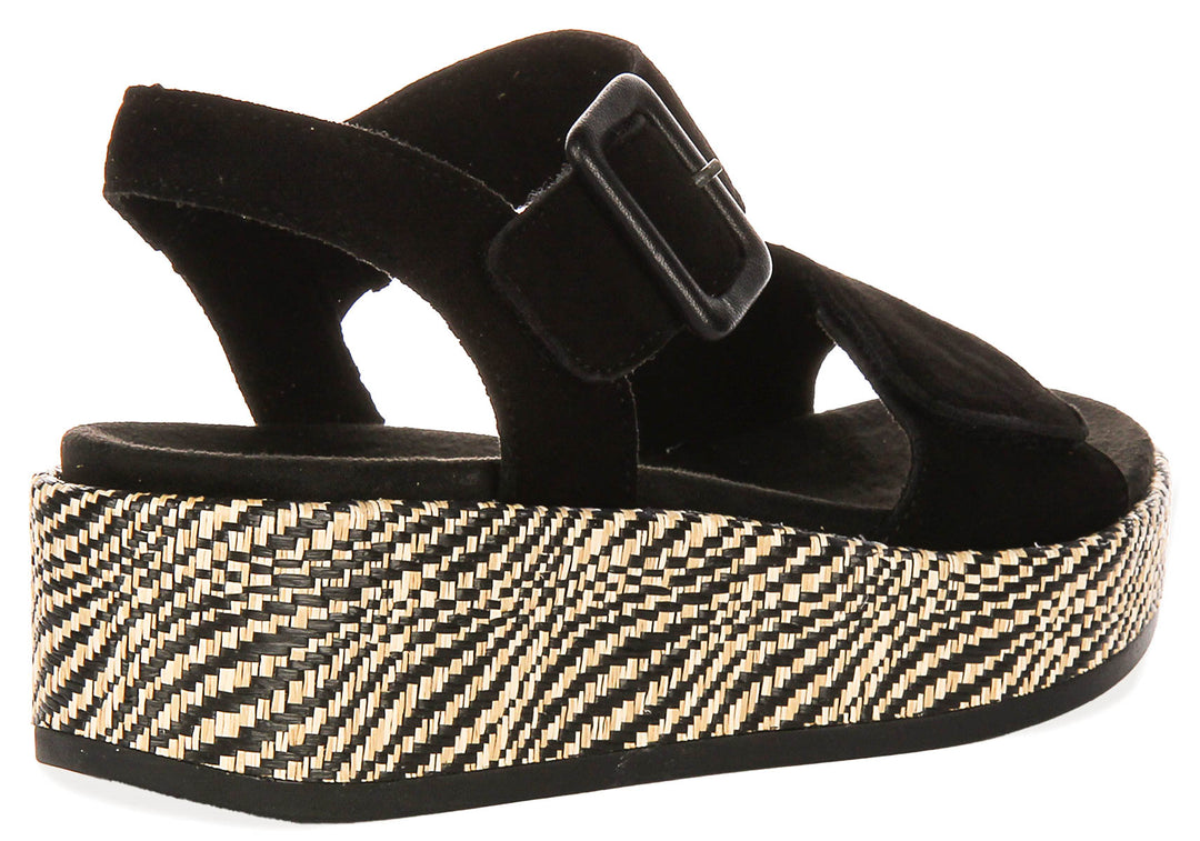 Remonte D1N54-02 Sandals In Black For Women