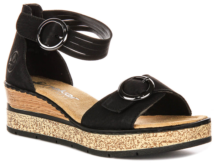 Rieker 63780-00 In Black For Women