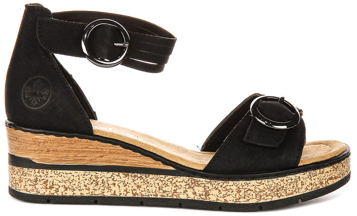 Rieker 63780-00 In Black For Women