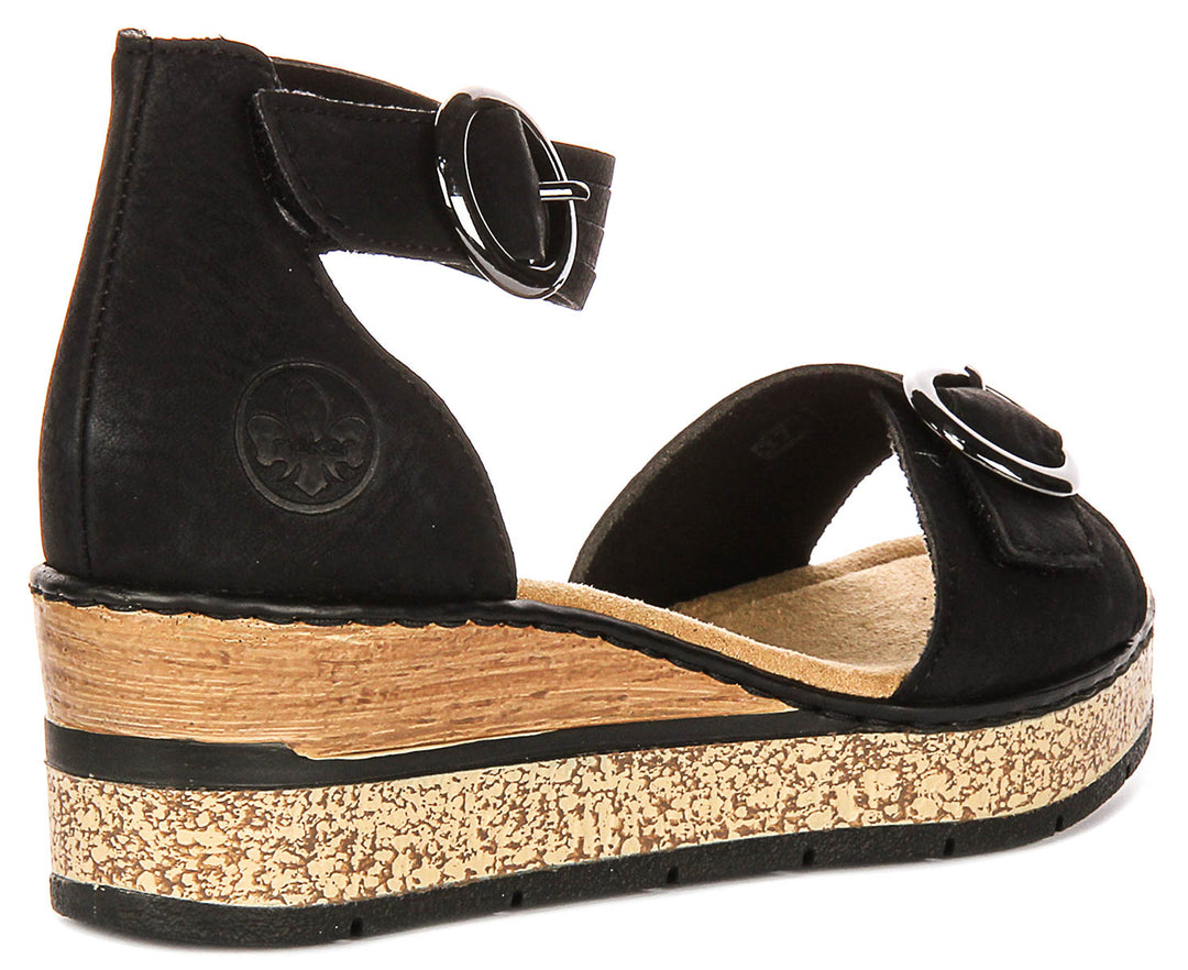 Rieker 63780-00 In Black For Women