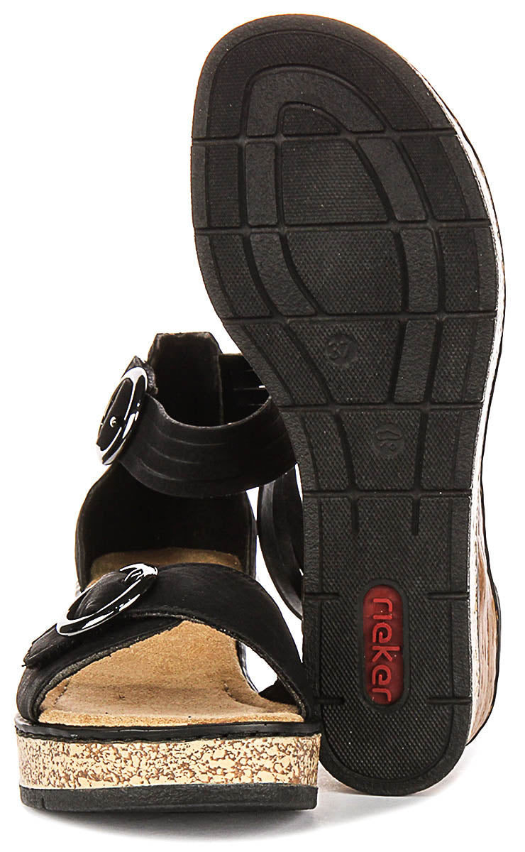Rieker 63780-00 In Black For Women