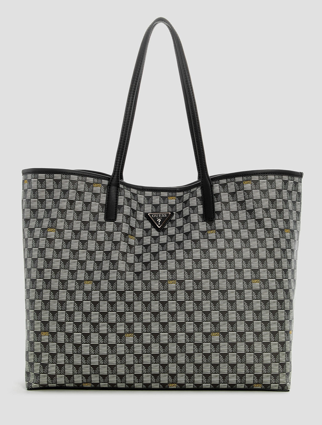 Guess G Wave Geometric Shopper Bag In Black for Women
