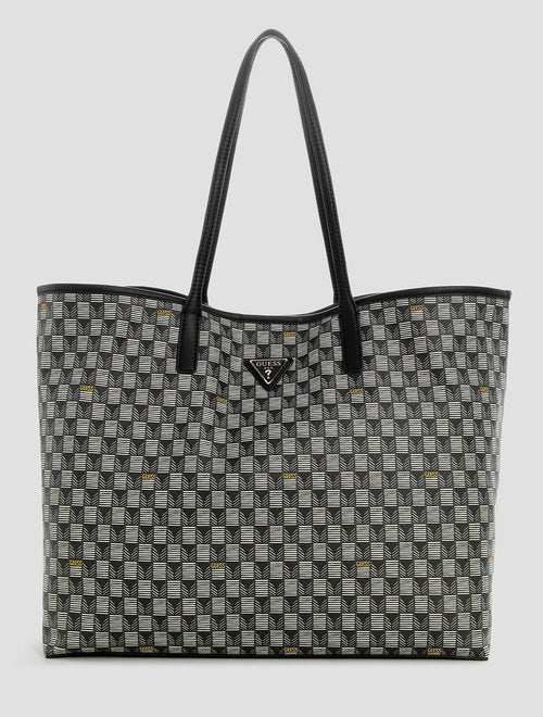 Guess G Wave Geometric Shopper Bag In Black for Women