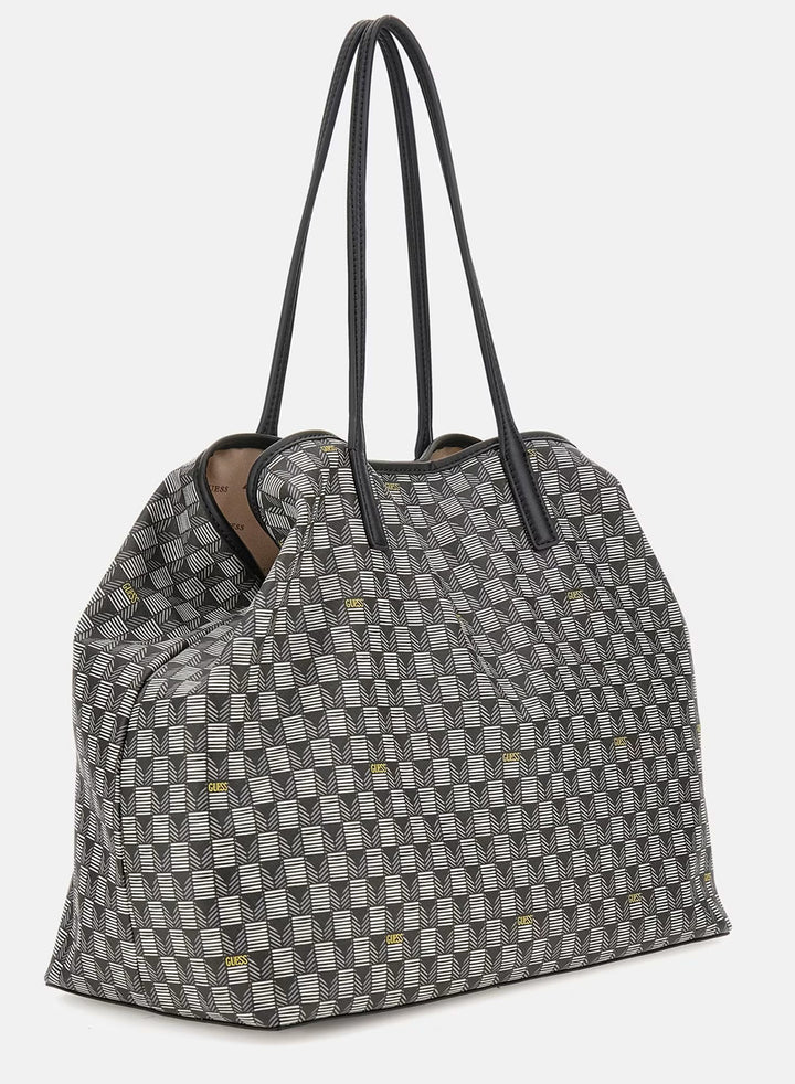 Guess G Wave Geometric Shopper Bag In Black for Women