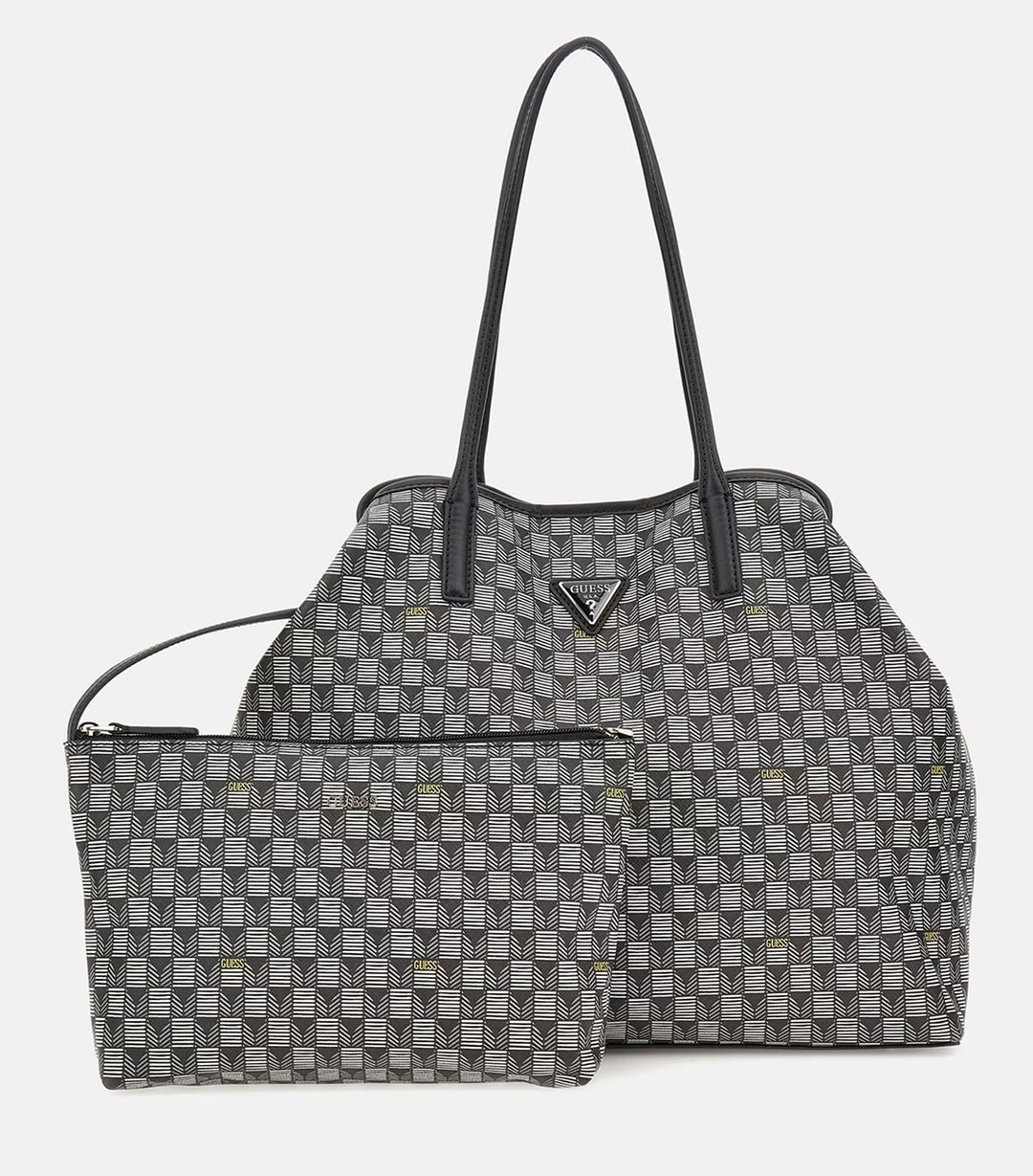 Guess G Wave Geometric Shopper Bag In Black for Women