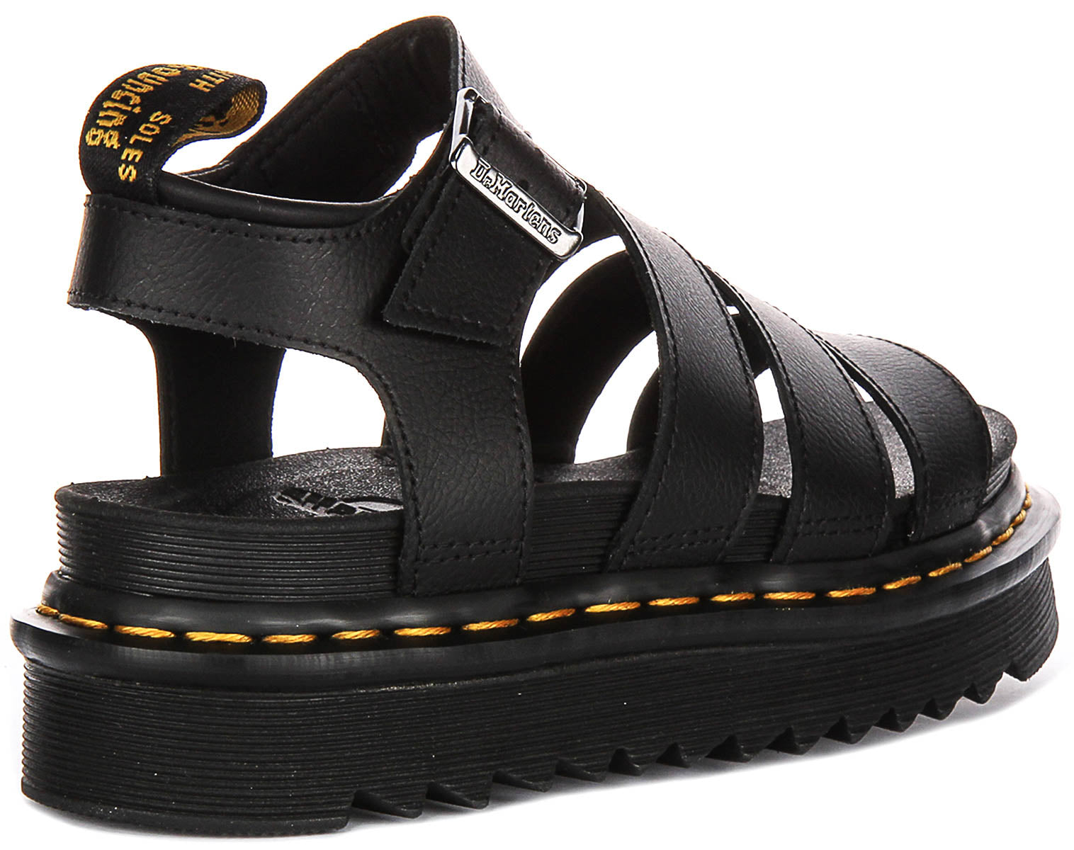 Dr Martens Blaire In Black For Women | Gladiator Platform Sandals