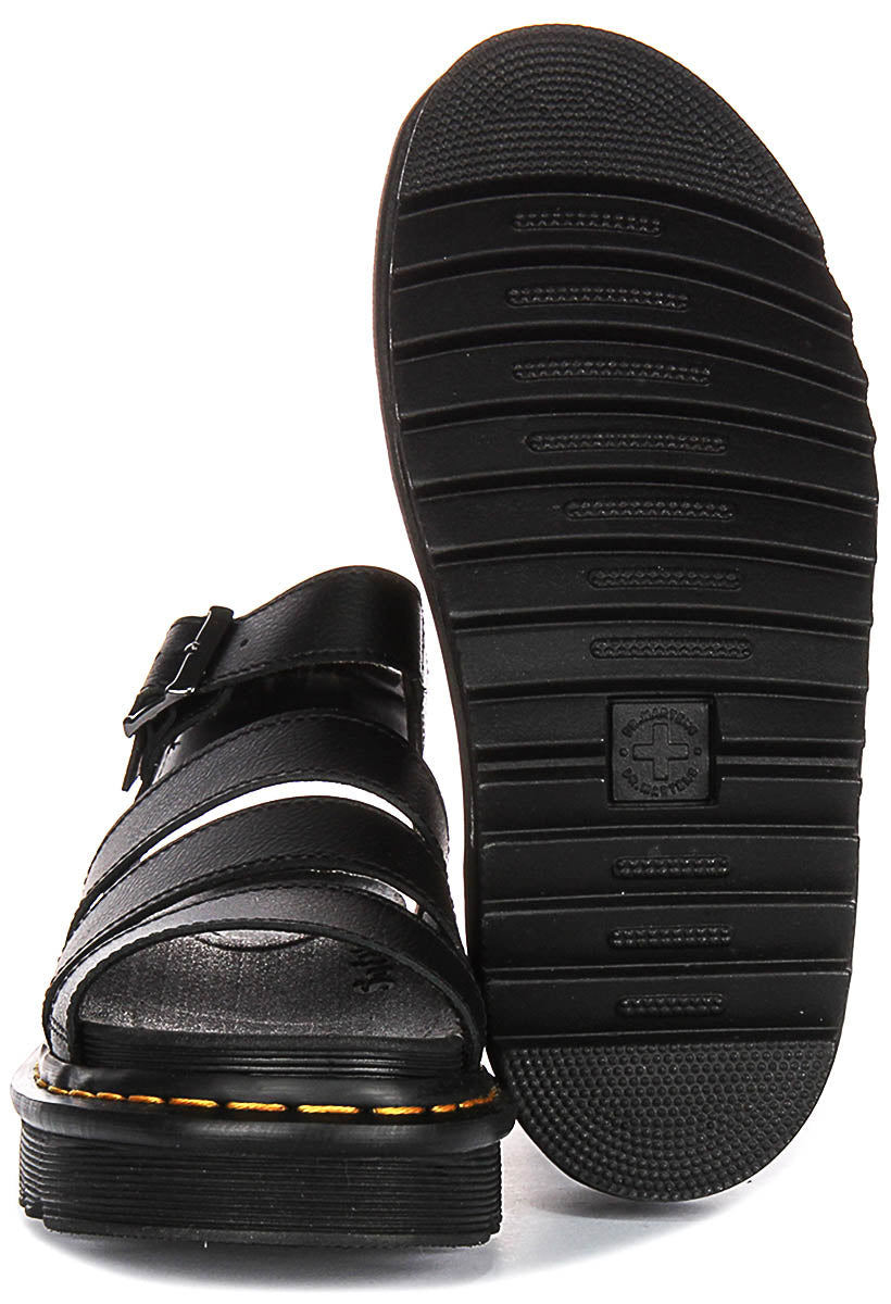 Dr Martens Blaire In Black For Women | Gladiator Platform Sandals