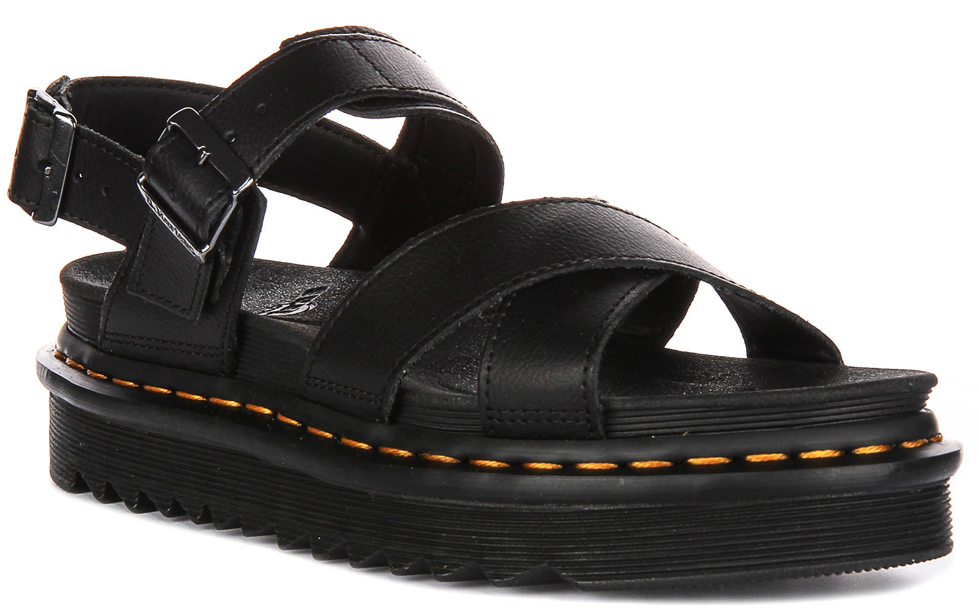 Dr. Martens voss サンダル オールブラック 25cm Dr Martens Voss II In Black For Women | Suede Leather Slingback
