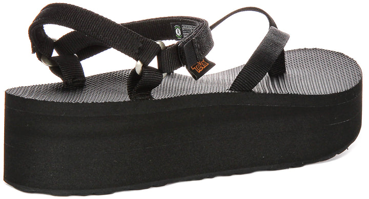 Teva Flatform Slim In Black For Women