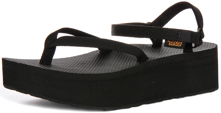 Teva Flatform Slim In Black For Women