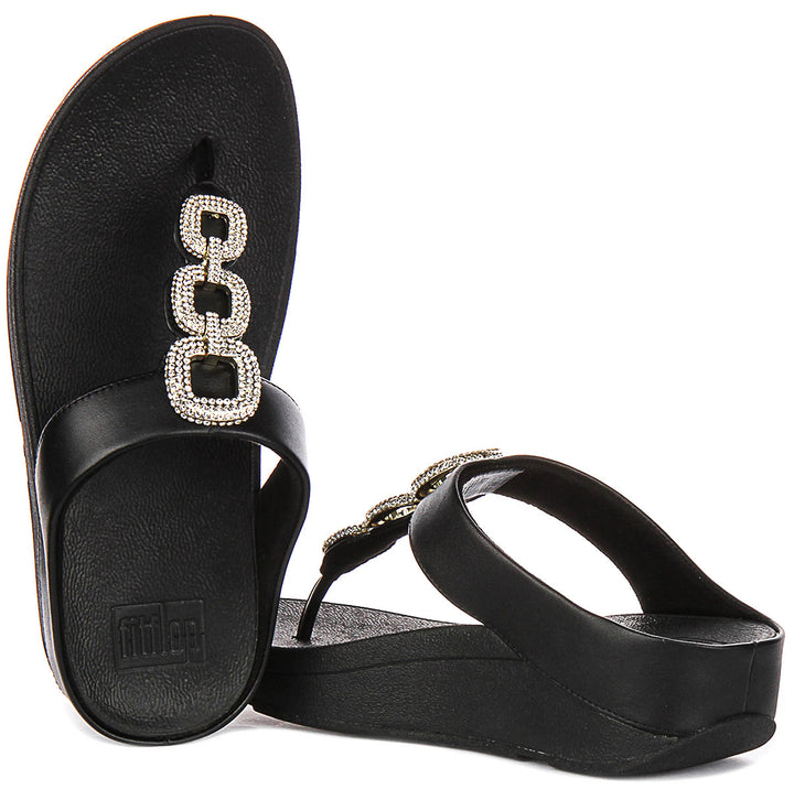 Fitflop Fino Crystal In Black For Women