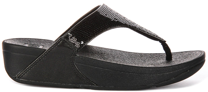 Fitflop Lulu Sequins In Black For Women