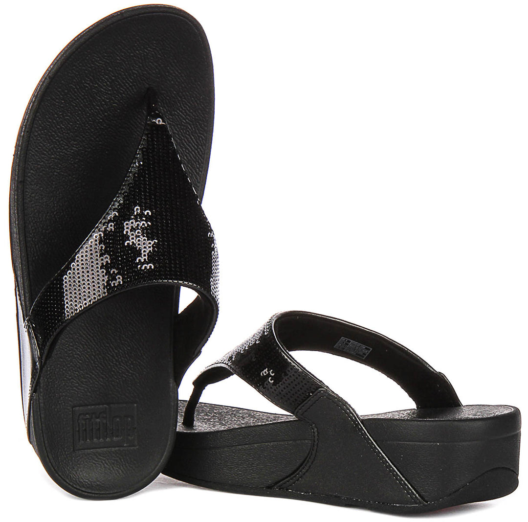 Fitflop Lulu Sequins In Black For Women