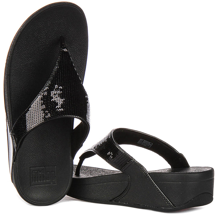 Fitflop Lulu Sequins In Black For Women