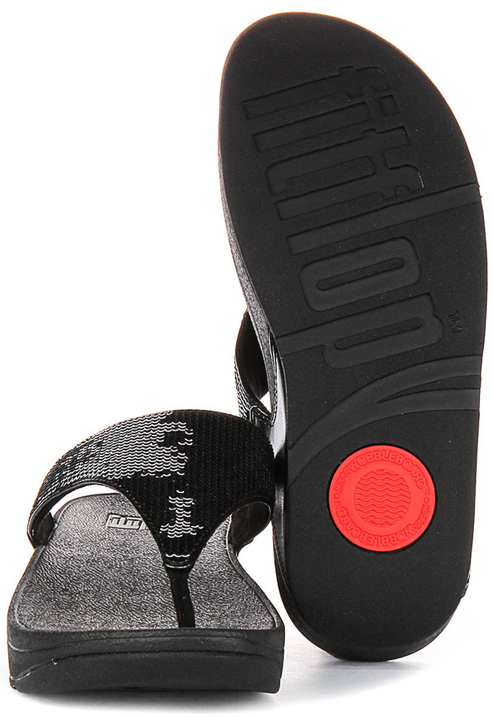 Fitflop Lulu Sequins In Black For Women