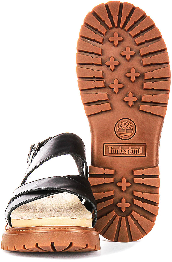 Timberland Clairemont Backstrap Sandal A61TR In Black For Women