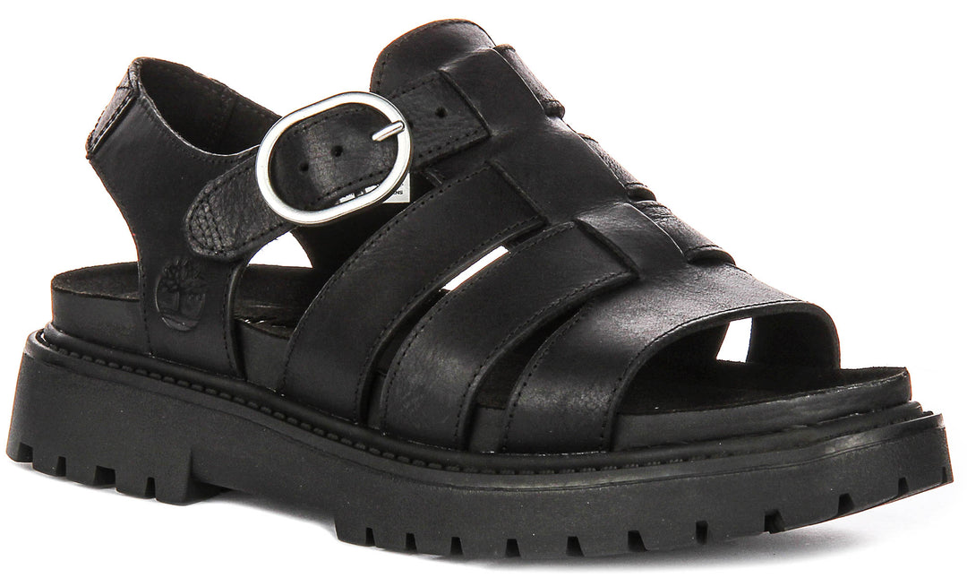Timberland Clairemont Way Fisherman Sandal A635V In Black For Women