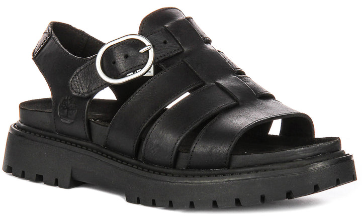 Timberland Clairemont Way Fisherman Sandal A635V In Black For Women