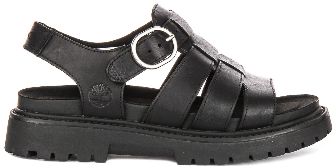 Timberland Clairemont Way Fisherman Sandal A635V In Black For Women