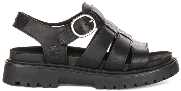 Timberland Clairemont Way Fisherman Sandal A635V In Black For Women