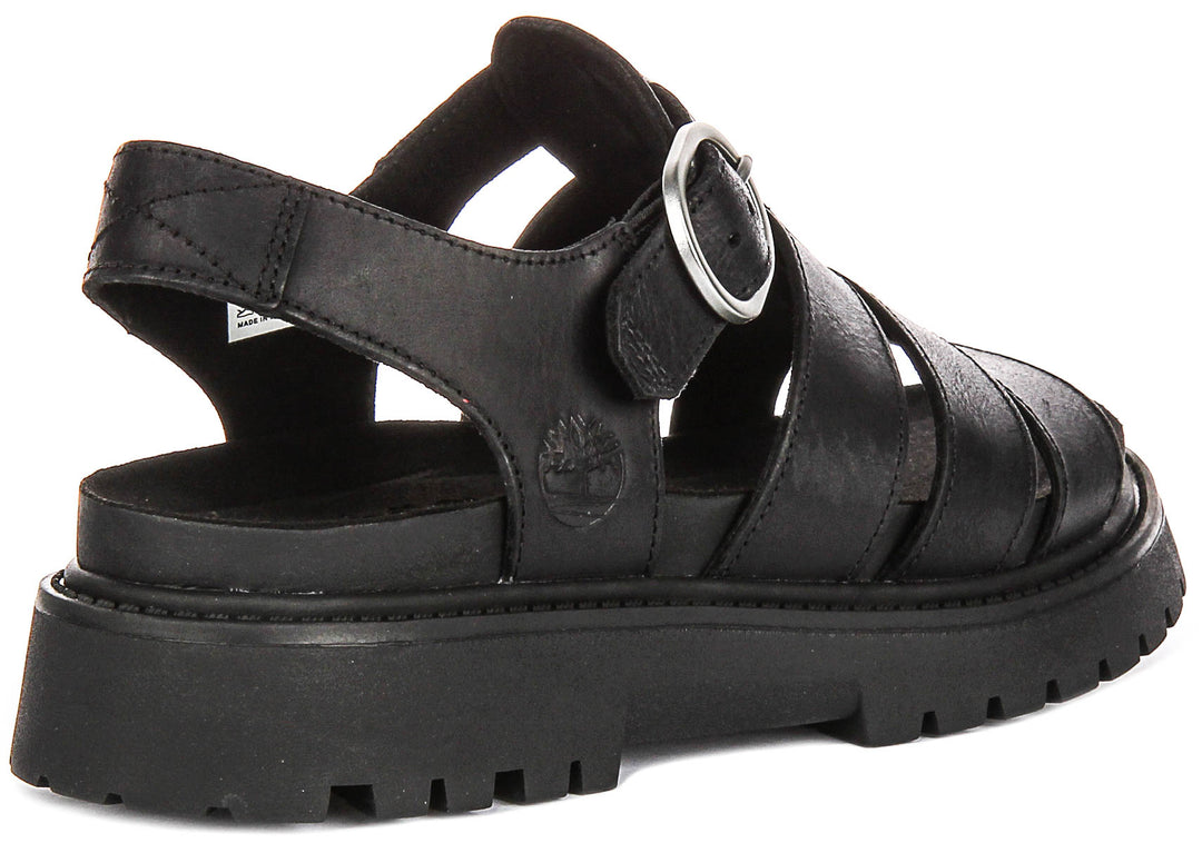 Timberland Clairemont Way Fisherman Sandal A635V In Black For Women