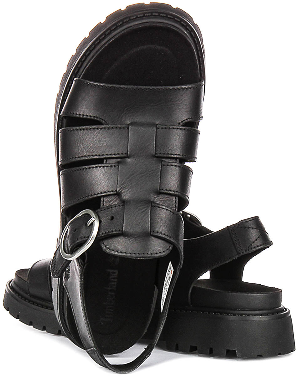 Timberland Clairemont Way Fisherman Sandal A635V In Black For Women