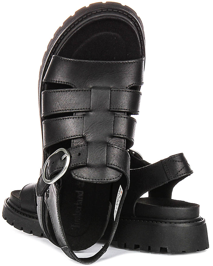 Timberland Clairemont Way Fisherman Sandal A635V In Black For Women