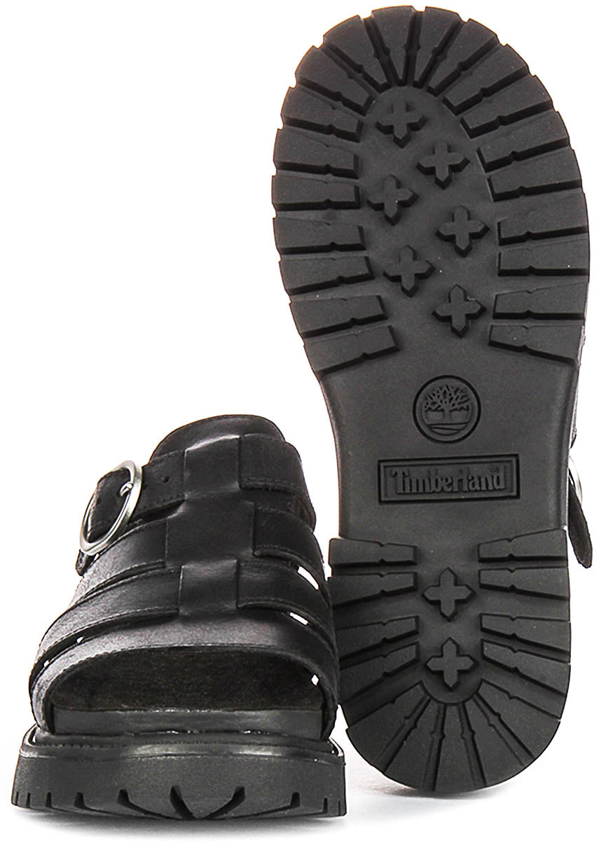 Timberland Clairemont Way Fisherman Sandal A635V In Black For Women