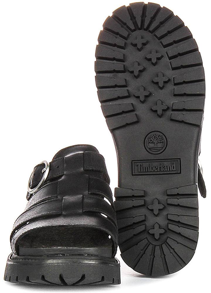 Timberland Clairemont Way Fisherman Sandal A635V In Black For Women