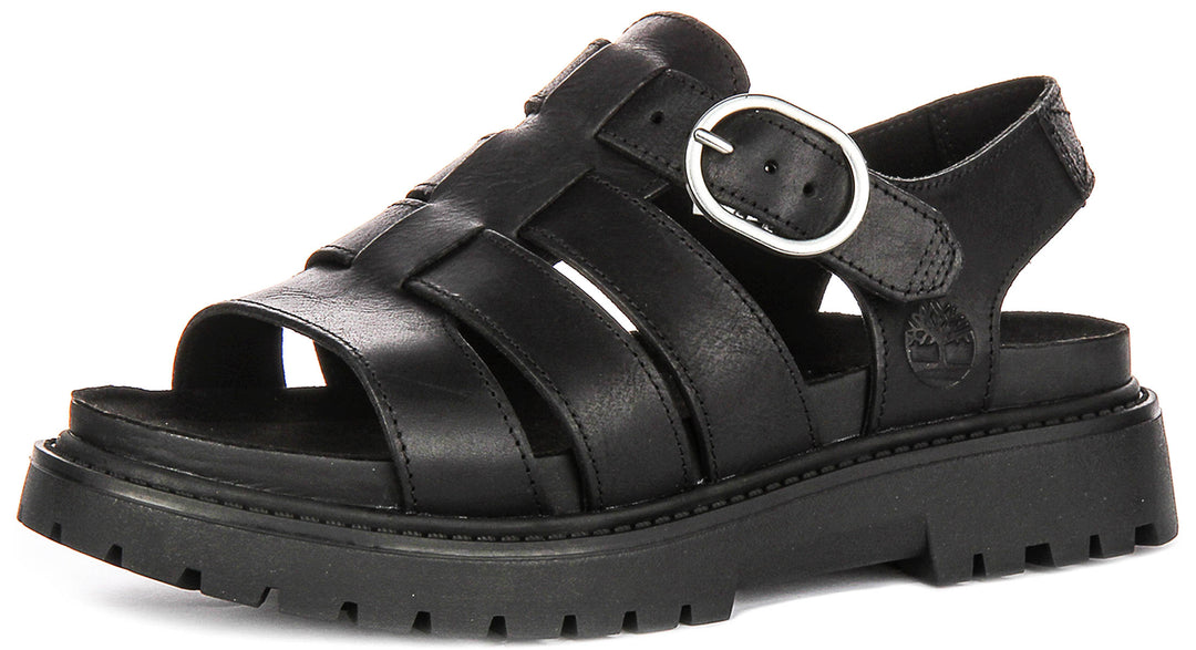 Timberland Clairemont Way Fisherman Sandal A635V In Black For Women
