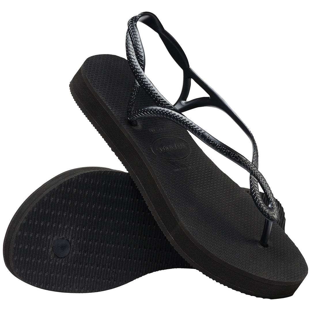 Havaianas Luna Premium Flatform In Black For Women