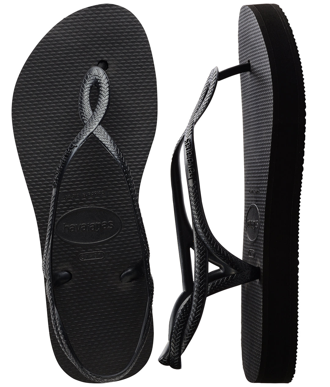 Havaianas Luna Premium Flatform In Black For Women