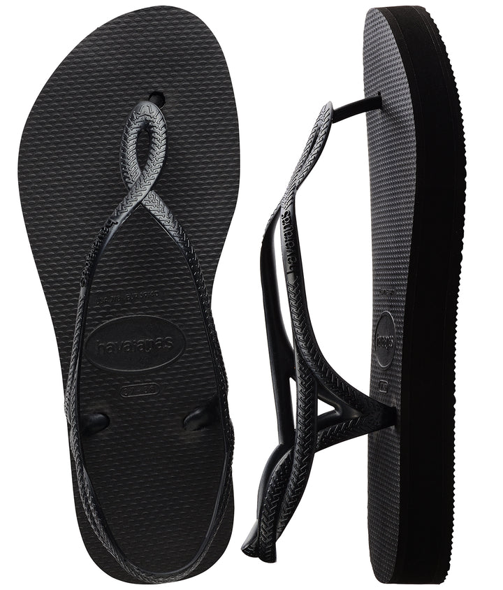 Havaianas Luna Premium Flatform In Black For Women