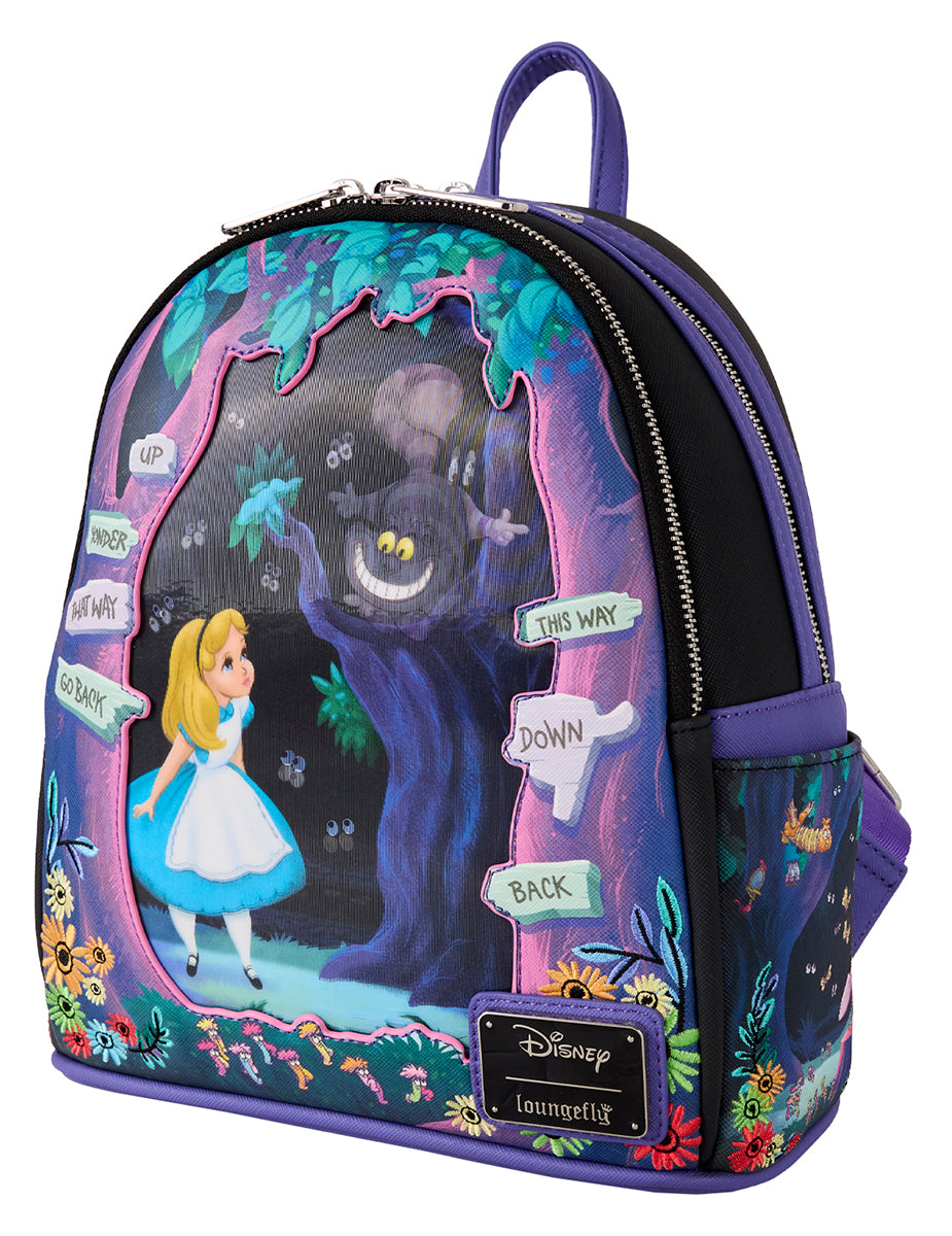 Loungefly Alice In Wonderland Backpack In Black