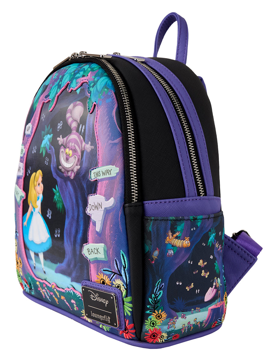 Loungefly Alice In Wonderland Backpack In Black