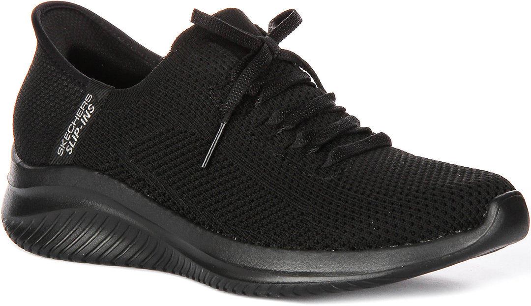 Skechers Ultra Flex 3.0 In Black For Women