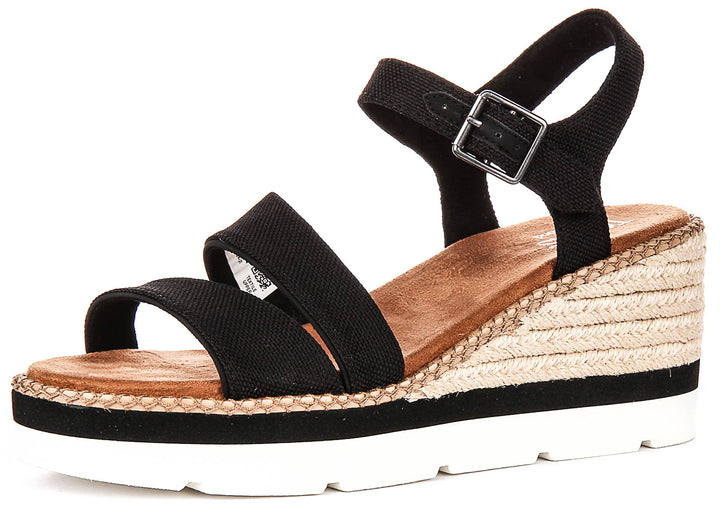 Toms Darya Wedge In Black For Women