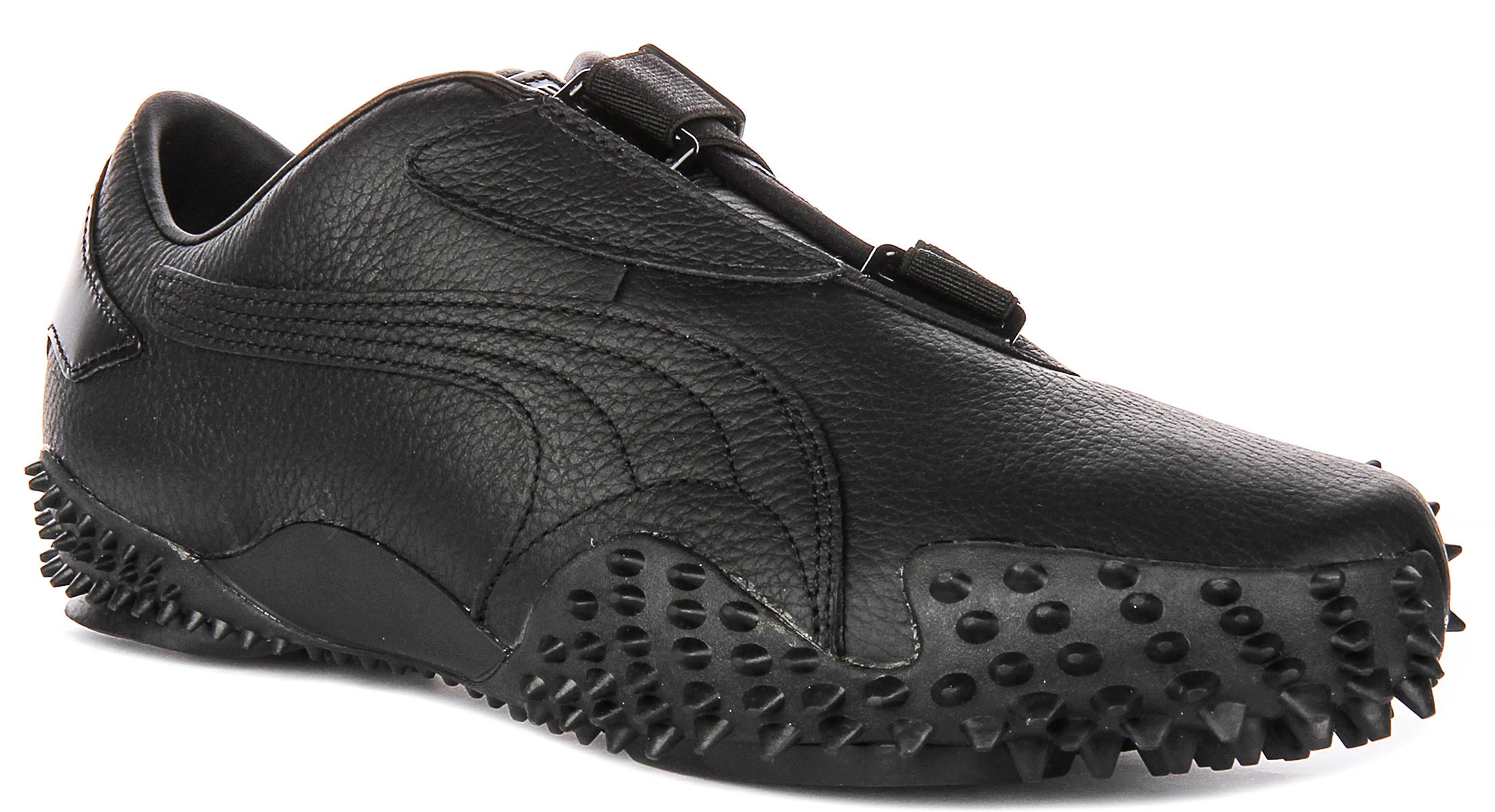 puma スニーカー 27 MOSTRO PERF LEATHER 黒　箱 Puma Mostro Leather In All Black | Strap Over Spike Trainers