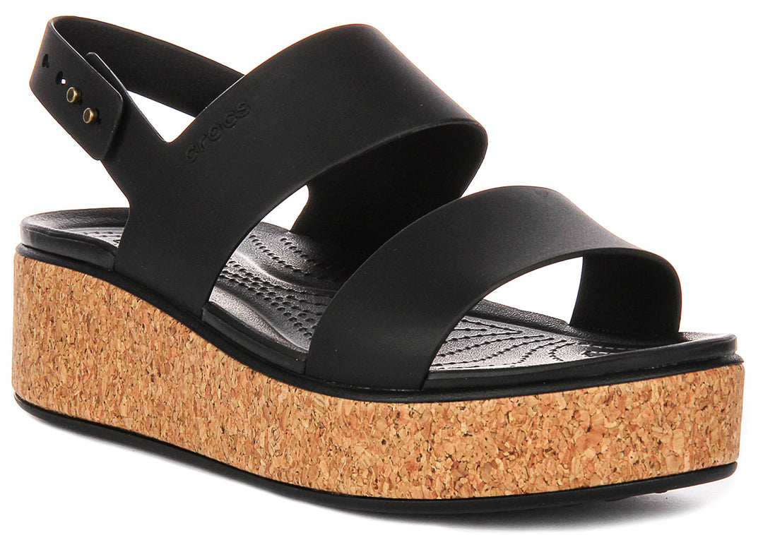 Crocs Brooklyn Cork L In Black For Women