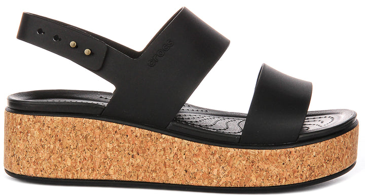 Crocs Brooklyn Cork L In Black For Women