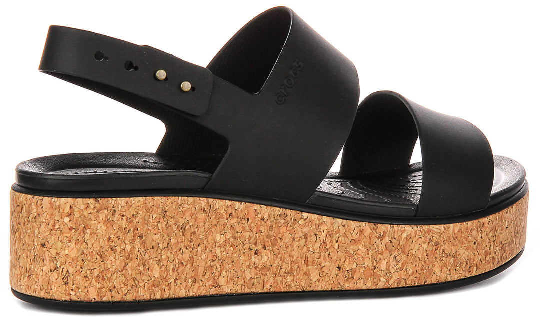 Crocs Brooklyn Cork L In Black For Women